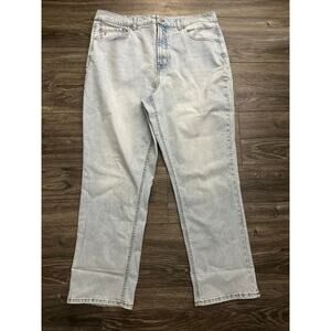 Frye Jeans High Rise Cuffed Crop Stevie Wash Denim Size 16/34 Inseam NWT
